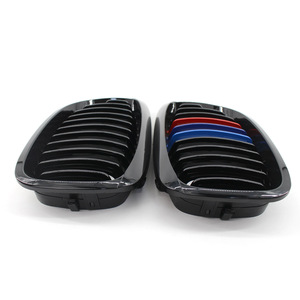 Parrilla Tricolor Edición M en Negro Brillante para BMW E46 320Ci 325Ci 328Ci, para Mejora de Parachoques, Plástico ABS - Product Image 2