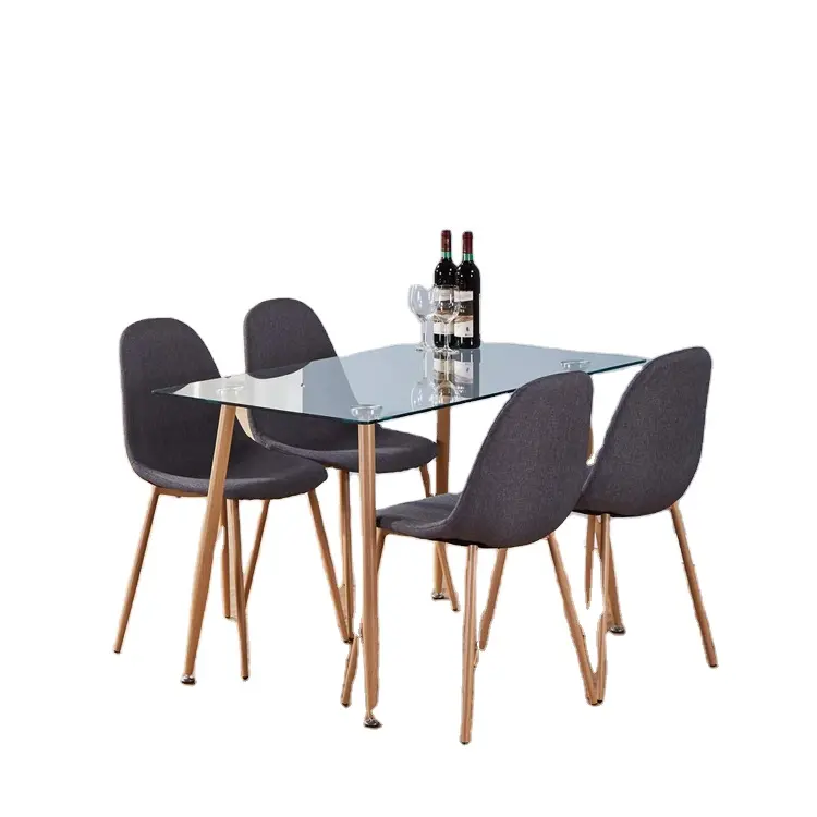 Mesas de jantar com cadeiras moderna mesa e cadeiras sala de jantar vidro jantar mesa define 6 cadeiras