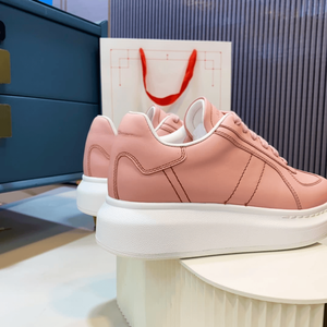 Alexander - Zapatos Deportivos Casuales para Mujer, con Parches de Cuero Vacuno Rosa, Modernos y a la Moda, con Suela Gruesa Mc para Mayor Altura - Product Image 6