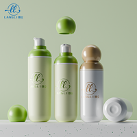 Juego de Botellas Cosméticas Minimalistas de Alta Gama, Envase con Bomba de Acabado Mate y Tapa Redonda para Cuidado de la Piel de Lujo