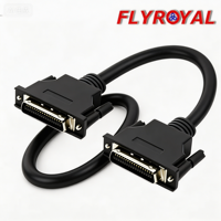 Kabel SCSI 36Pin MDR Male dengan Pelindung Tembaga, Kabel Encoder Servo, Harness 36P Micro-D untuk Perakitan CNC Drive