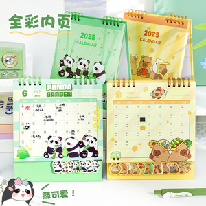 Toptan okul çocuklar haftalık planlayıcısı büyük karikatür sevimli panda masaüstü takvim 2025 - Product Image 6