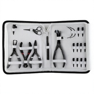 Best Hair Extension Tools kit Microbeads Plier & <b>Tape</b> in Weft Pressing Plier 10pcs Hair Sectioning Clips Bond Cutter Loop finger - Product Image 1