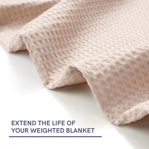 Housse de <span class=keywords><strong>couette</strong></span> 100% coton à motif gaufré avec fermeture éclair à trois voies, <span class=keywords><strong>facile</strong></span> à mettre et à enlever, design uni simple - Product Image 5