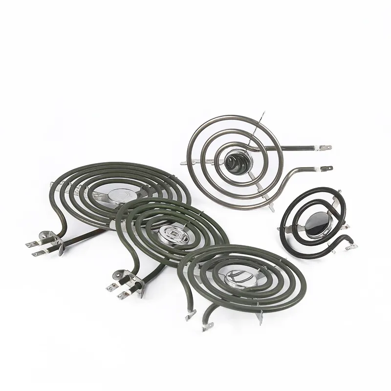 Stainless steel single burner cooker coil hot plate heater for electric stove tubular heating element replacement with tripod