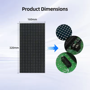 Module d'affichage LED programmable RVB couleur pleine P4 pour panneau de messages défilant extérieur/intérieur 320x160mm Pixels - Product Image 1