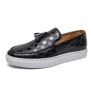 Chaussures Oxford pour hommes de style britannique de haute qualité, en cuir véritable, à enfiler, pour le bureau, les occasions formelles, les mariages - Product Image 2