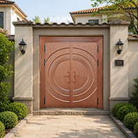 Porte d'entrée principale en métal sur mesure de haute qualité, double vitrage, sécurité extérieure, entrée avant, porte antivol