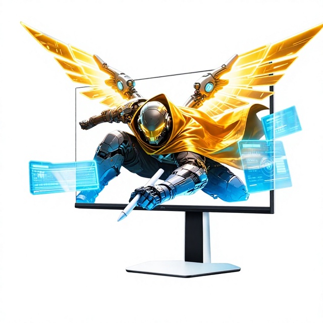 New CN FFALCON U6 Monitor 27 Inch UHD 4K Monitor 180 Zones MiniLED 600nits 65W USB-C for Mac