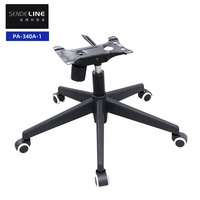 Base de chaise pivotante à cinq branches en nylon plastique de haute qualité BIFMA pour usage hospitalier et de bureau – Vente en gros