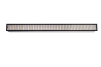 Stroboscope LED RGBW à 16 segments 300W 1296pcs, contrôle DMX512, alliage d'aluminium + plastique, température de couleur 6000K