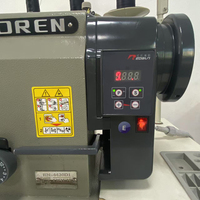 Machine à coudre industrielle à lit plat programmable OREN RN-4420D1 pour usage domestique, idéale pour les sièges de voiture et les housses de canapé en cuir, avec double point de couture.