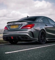 Kit de carrosserie Diffuseur arrière en fibre de carbone style CMST pour Mercedes Benz W117 CLA45 Diffuseur arrière à lèvre