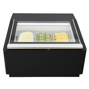 Duy Nhất Nhiệt Độ Mini <span class=keywords><strong>Gelato</strong></span> Tủ Đông Máy Tính Để Bàn Ice Cream Hiển Thị Tủ Cho Bán Thiết Bị Làm Lạnh - Product Image 2