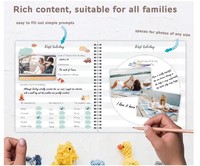 Carnet personnalisé pour les premiers moments importants, pour enregistrer chaque événement, journal neutre, album photo, album de souvenirs, ensemble d'autocollants, cadeau de baby shower