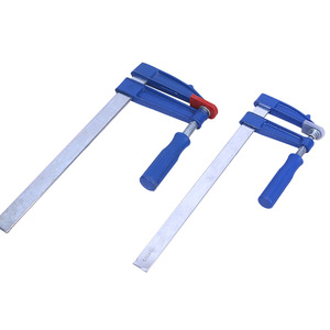 Abrazaderas para trabajar la madera Lanbaolu F, 450 mm, hierro maleable azul, fijación rápida para tablas de madera - Product Image 2