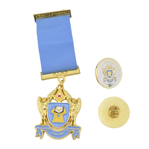 Médailles personnalisées 3D sur mesure Togo, médailles d'honneur religieuses, épingles maçonniques pour <span class=keywords><strong>Magnificat</strong></span> Anima Mea Dominum - Product Image 6
