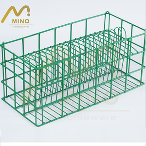 Promotion : Panier de <span class=keywords><strong>rangement</strong></span> en treillis métallique épaissi, égouttoir à vaisselle en métal, support de <span class=keywords><strong>rangement</strong></span> pour <span class=keywords><strong>assiettes</strong></span> de présentation - Product Image 6