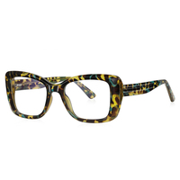 NWOGLSS 2147 Nouvelles Lunettes de Mode Personnalisées Unisexe Carrées à Monture Complète avec Verres PC Protection des Yeux Anti-Lumière Bleue