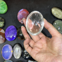 Pierres de palmier en cristal Kindfull, matériaux mixtes, pierres de guérison, quartz sculpté à la main, pierre de poche pour collection