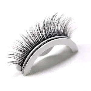 New Style Self-adhesive False Eyelash Self-adhesive False Silk Lashes Eyelash Round Acrylic Package Self Adhesive Eye Lashes