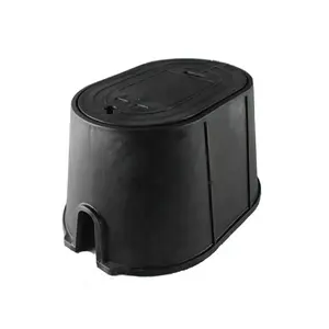 OEM черная пластиковая коробка для счетчика воды с счетчиком воды и клапаном