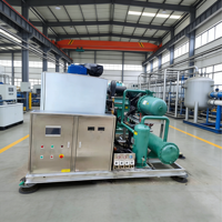 Machine à glace en flocons industrielle de 10 tonnes, haute efficacité, pour la pêche, la transformation alimentaire et la conservation au froid