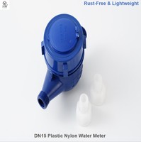 Compteur d'eau mécanique économique DN15 à jet multiple, corps en plastique, IP68, directement de l'usine, personnalisation prise en charge