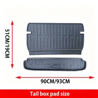 Tapis de coffre en TPE écologique pour Vinfast VF3 2024 2025, doublure de coffre étanche, plateau de coffre arrière, accessoires intérieurs