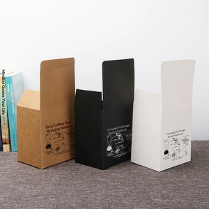 Boîtes cadeaux en kraft premium pour café, 5 ou 10 pièces, avec poignée de suspension, en stock - Product Image 1