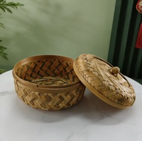 Boîte à thé Pu'er vintage en bambou tressé, modèle 25-055, rose thé, présentation de thé soignée, emballage cadeau, boîte de rangement Qizi
