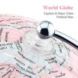 Wellfun Hot Sell Modern Home Desktop Decoration Gift New High Quality Creative Crafts Gift Birthday World Globe 24