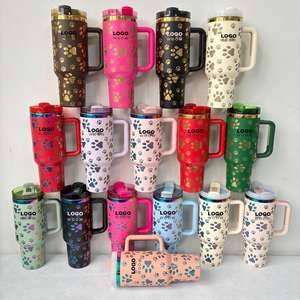 <span class=keywords><strong>WOOW</strong></span> Vente en gros, best-seller, H2.0 Stan Fo, gobelet isotherme en acier inoxydable imprimé de marque, 40 oz, avec poignée et paille, pour l'extérieur, cadeau de voiture - Product Image 3