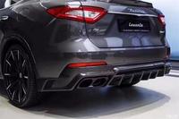 Kit de carrosserie en fibre de carbone style Larte pour Maserati Levante Pare-chocs avant en fibre de carbone + diffuseur arrière pour pièces de voiture Levante