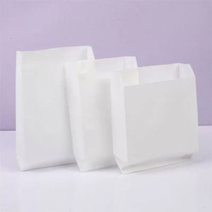 Sacs en papier en vrac sans poignées, sacs en papier pour fleurs, sacs en papier trapézoïdaux de luxe, sacs en papier laminés mats - Product Image 2