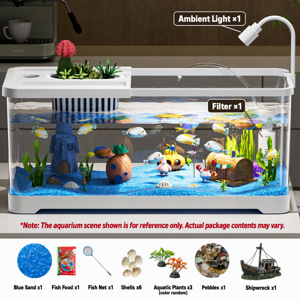 White with lid [Nine-piece sunken ship set]