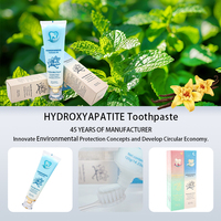 Dentifrice blanchissant en gros à 10 % d'hydroxyapatite nano, saveur menthe, haute fonction nettoyante pour usage domestique, rafraîchit l'hygiène buccale