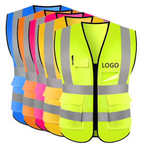 CITICITY Security Reflector <b>Jacket</b> <b>Construction</b> High Visibility Multi Pockets Colorful Reflective Safety <b>Work</b> Vest - Product Image 1