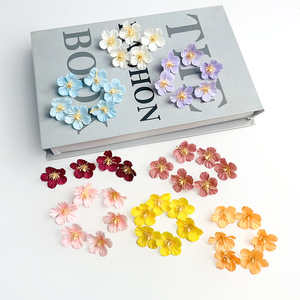 Fleurs artificielles de cerisier, diamètre 2,8 cm, multicolores, accessoires de photographie de mariage, accessoires de décoration intérieure - Product Image 2