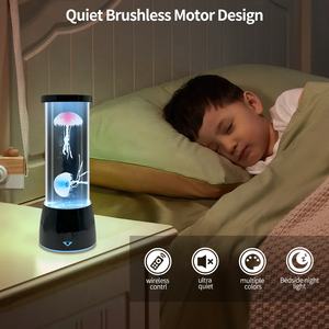 2025 productos novedosos lámpara de medusas que cambia de Color LED Lava luces nocturnas juguetes Jelly Fish Llama luz sensorial lámpara de mesa moderna - Product Image 3