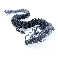 3D imprimé chinois Dragon Dieu Statut Unique créatif fabriqué à la main en verre voiture accessoire et cadeau jouet Figure