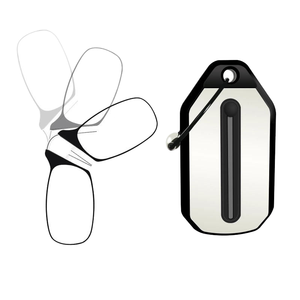 Custom <strong>Portable</strong> Keychain Slim <strong>Reading</strong> <strong>Glasses</strong> Ultralight <strong>Fashion</strong> Nose Clip Lightweight Optical Reader - Product Image 1