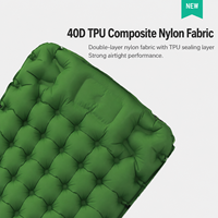 Matelas de couchage gonflable amélioré, imperméable, léger et épais, avec pompe à pied intégrée, pour la randonnée, la plage, les voyages et le camping