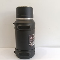 Thermos en acier inoxydable avec poignée et couvercle, isolation de 24 à 36 heures, pot de voyage portable pour le sport en plein air, 1300 ml, personnalisable
