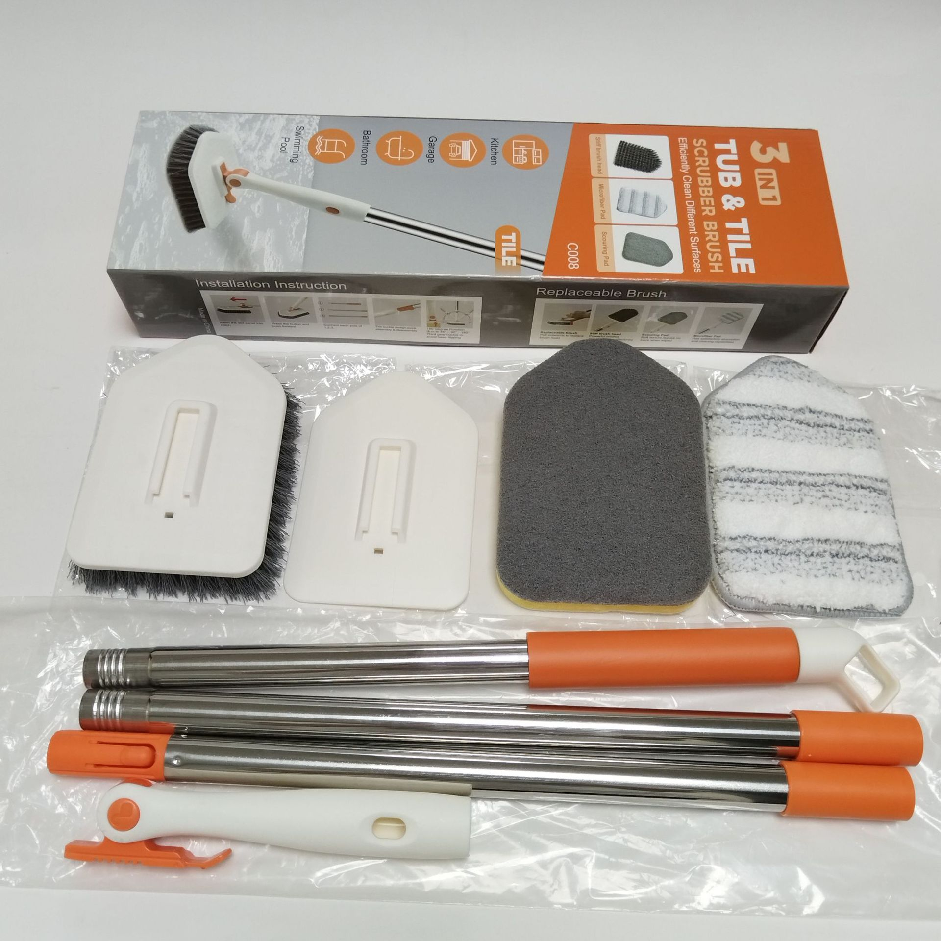Emballage en boîte orange