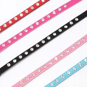 Collar de Perro de PU Suave con Pedrería, Diseño Moderno y Elegante, Ajustable para Mascotas Pequeñas - Product Image 2