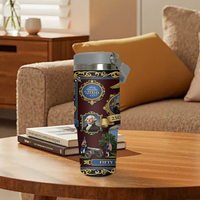 Gobelet isotherme personnalisé en acier inoxydable, motif gnome de Noël, écologique, durable, 30 oz, impression UV, livraison gratuite aux États-Unis, en stock
