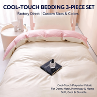 Ensemble de literie Cool Touch 3 pièces pour hôtel, maison d'hôtes, école, dortoir, maison de retraite, vente en gros d'usine, OEM personnalisé, fournisseur direct