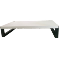 Bureau d'ordinateur pliable et support d'écran avec structure en fer et finition en zinc galvanisé