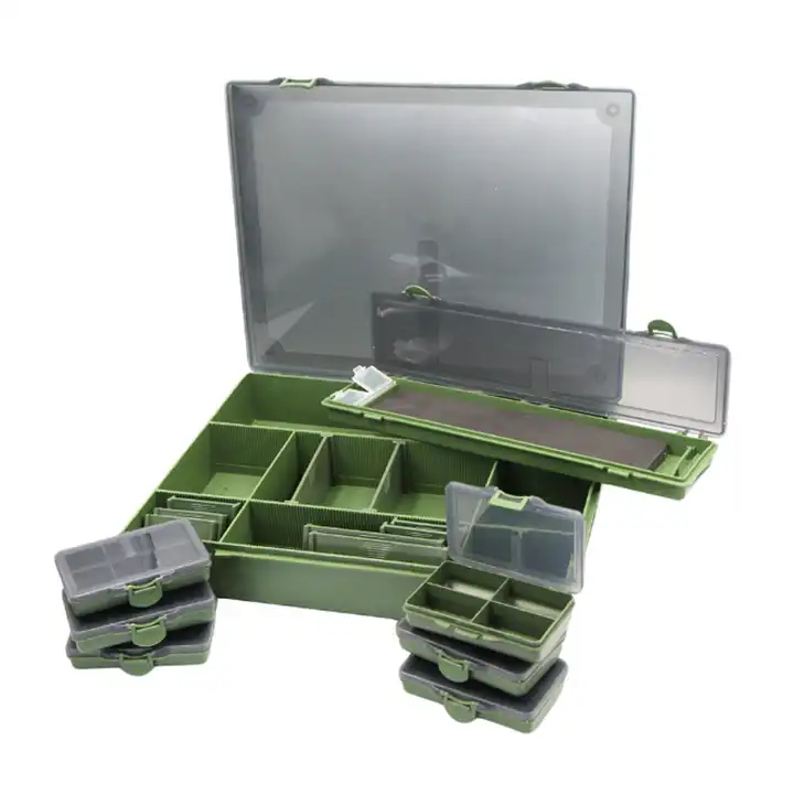 2Pcs Fishing Storage Small Tackle Boxes for Outdoor Storage